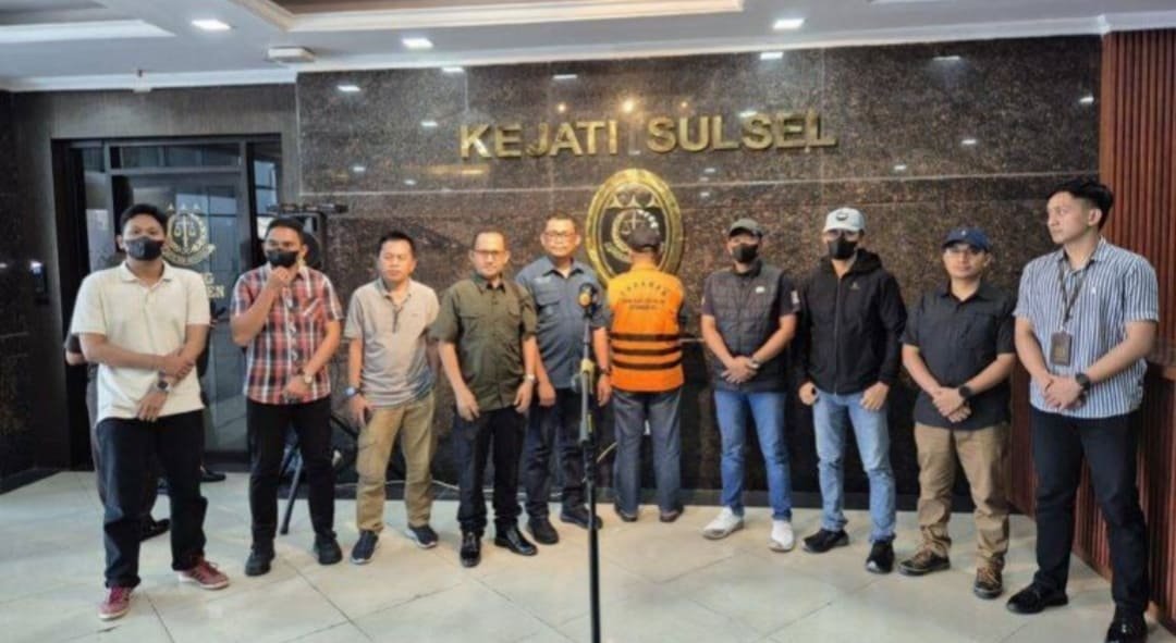 Tim Tangkap Buron (Tabur) Kejaksaan Tinggi Sulteng dan Tim Kejati Sulsel berhasil mengamankan DPO Kasus Korupsi APBDes TOUNA (Foto: Humas Kejati Sulteng)