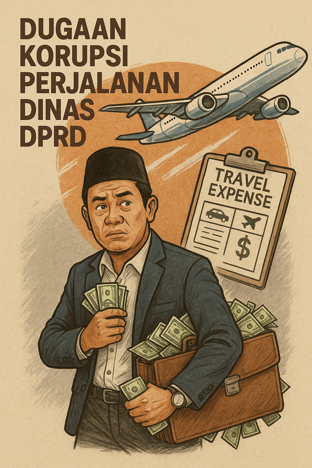 Ilustrasi Gambar Dugaan Korupsi Perjalanan Dinas DPRD