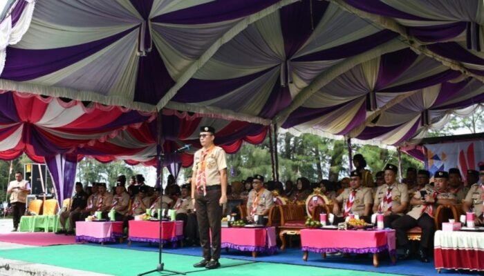 Lahmudin Harap Peserta Jambore Kwarcab Jadi Pribadi Inovatif serta Titipkan Nilai Kepribadian Kepramukaan