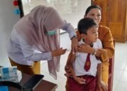 Puskesmas Bongo Nol Laksanakan BIAS di SDN 16 Paguyaman, Perkuat Kekebalan Anak Sekolah