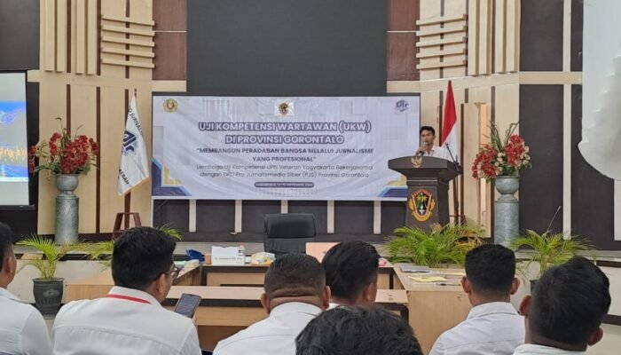 UKW PJS Gorontalo Resmi Dibuka, Usman Sebut Langkah Awal Lahirnya Wartawan Profesional