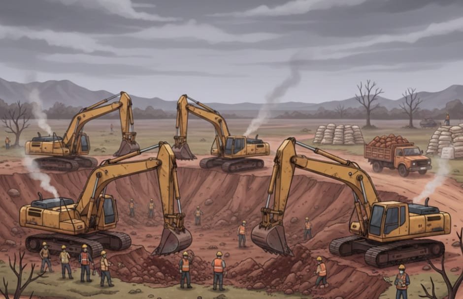 Ilustrasi Pertambangan Emas Tanpa Izin