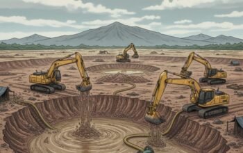 Ilustrasi Pertambangan Emas Tanpa Izin (PETI)