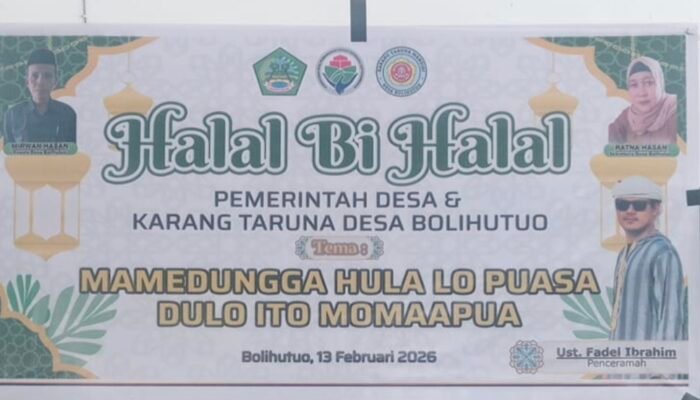 Jelang Ramadan Pemdes Bolihutuo Gelar Halal Bihalal, Mirwan: Momentum Pererat Silaturahmi