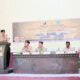 Wakil Bupati Boalemo, Lahmuddin Hambali, saat mengukuhkan Pengurus Majelis Pembimbing (MABI) serta Pimpinan Rintisan Saka Adhyasta Pramuka Pemilu tingkat cabang Boalemo masa bakti 2026–2031, Rabu 6 Mei 2026.