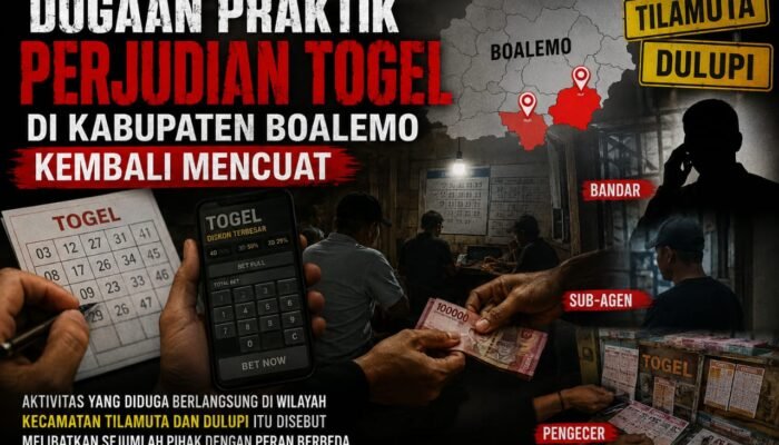 Jaringan Togel Diduga Beroperasi Sejak 2024 di Boalemo, Bandar Hingga Pengecer Disebut