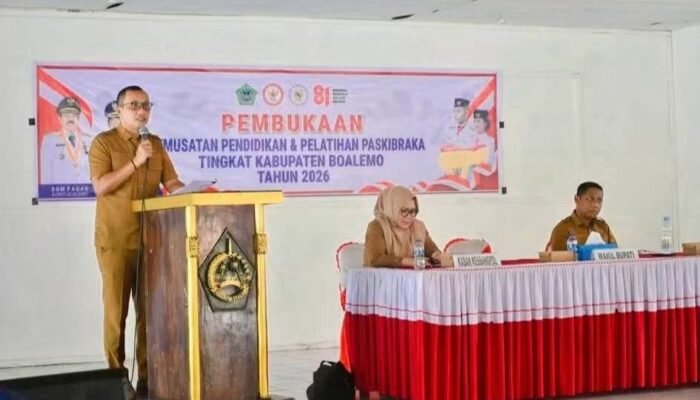 Tempa Generasi Berkarakter Unggul, Wabup Lahmuddin Buka Pusdiklat Calon Paskibraka