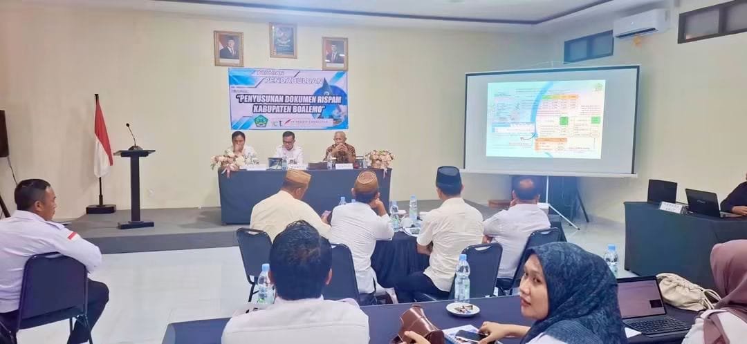 Paparan Pendahuluan Penyusunan Dokumen RISPAM oleh Dinas Pekerjaan Umum, Penataan Ruang, Perumahan dan Kawasan Permukiman (PUPRPKP) Boalemo yang berlangsung di Cabana Resort Bolihutuo, Rabu 13 Mei 2026.