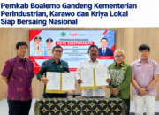 Penandatanganan Nota Kesepahaman (Memorandum of Understanding/MoU) antara Pemkab Boalemo dan Balai Pemberdayaan Industri Fesyen dan Kriya (BPIFK), Kementerian Perindustrian Republik Indonesia, Selasa, 20 Oktober 2026, di Bali.